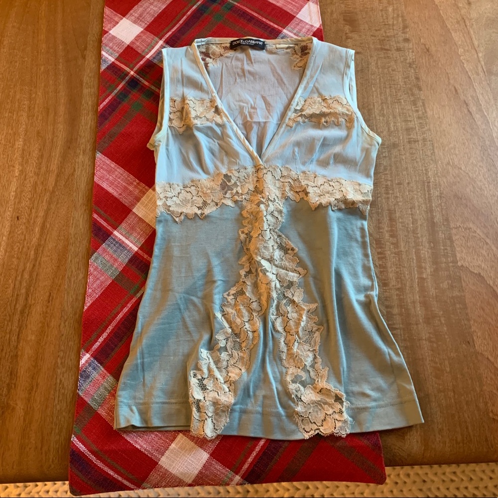 Dolce & Gabanna Lace Vintage Tank Top Small